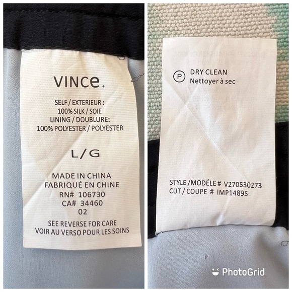 Vince Striped Ombre Print Silk Skirt - Picture 8 of 11